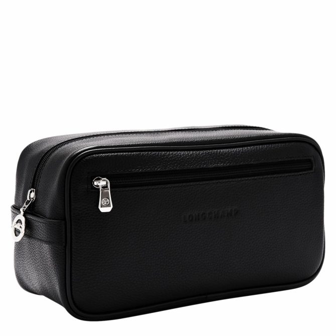 Women/Men Toiletry Bags | Longchamp Le Foulonné Toiletry Case Black