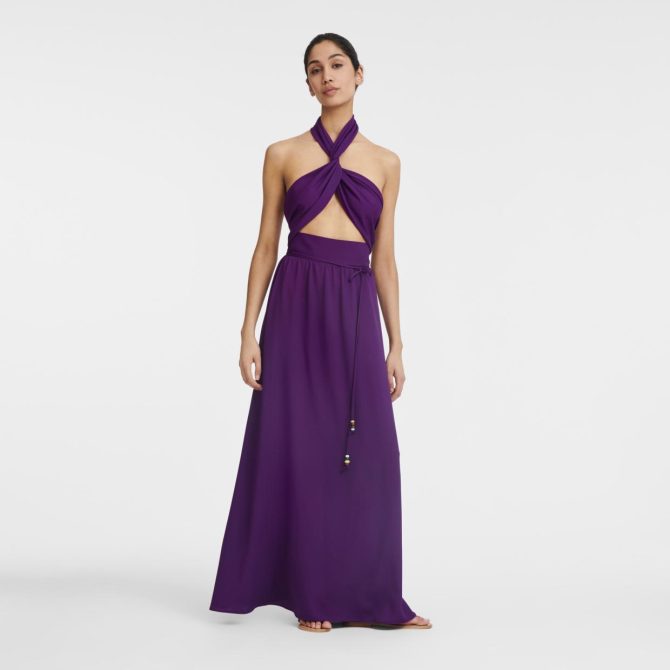 Women Dresses & Skirts | Longchamp Long Dress Violet