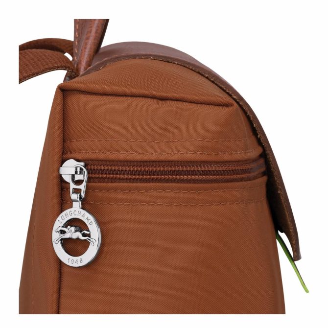 Women/Men Backpacks | Longchamp Le Pliage Green M Backpack Cognac