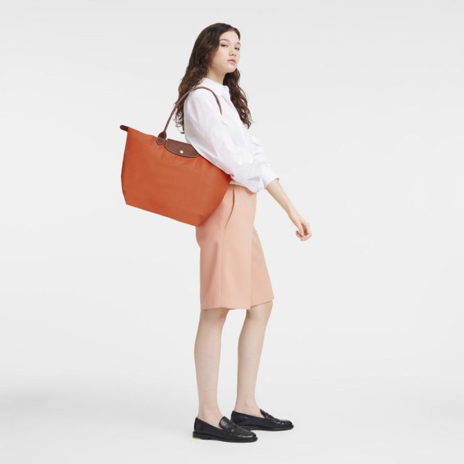 Women Shoulder Bags | Longchamp Le Pliage Original L Tote Bag Orange