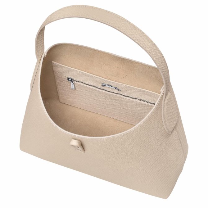 Women Shoulder Bags | Longchamp Le Roseau M Hobo Bag Paper