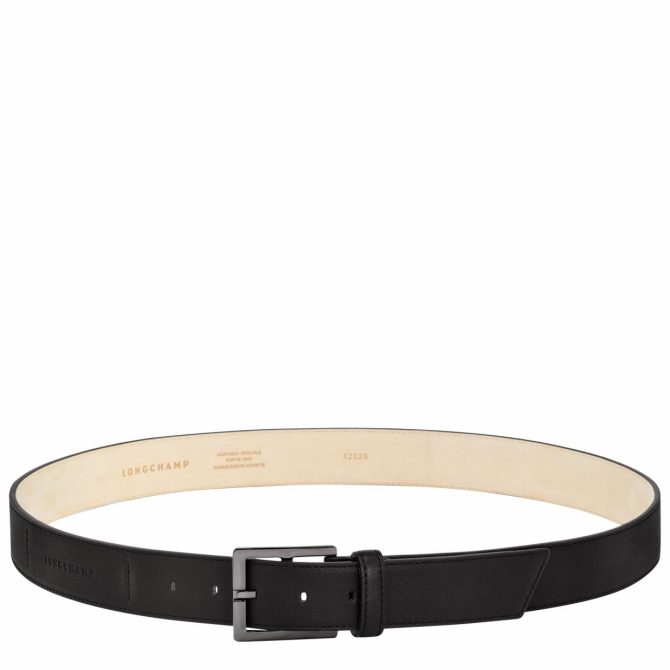 Men Belts | Longchamp Longchamp 3D Men's Belt Black