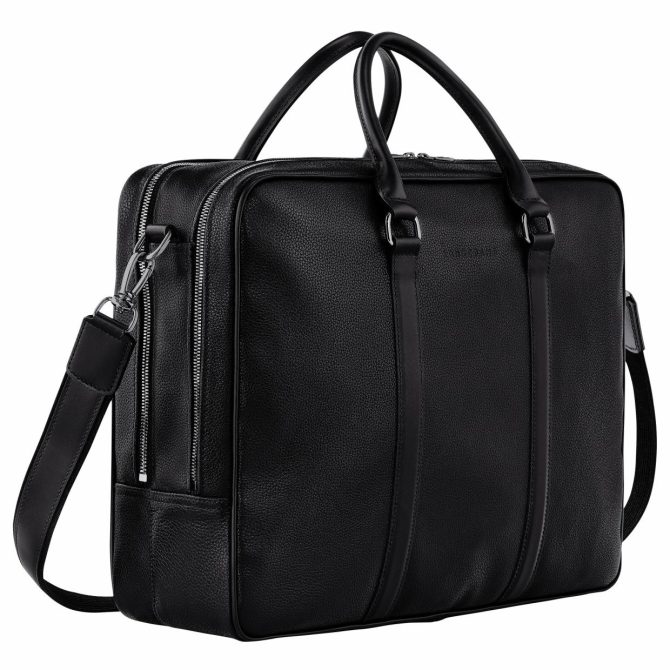 Women/Men Briefcase | Longchamp Le Foulonné L Briefcase Black