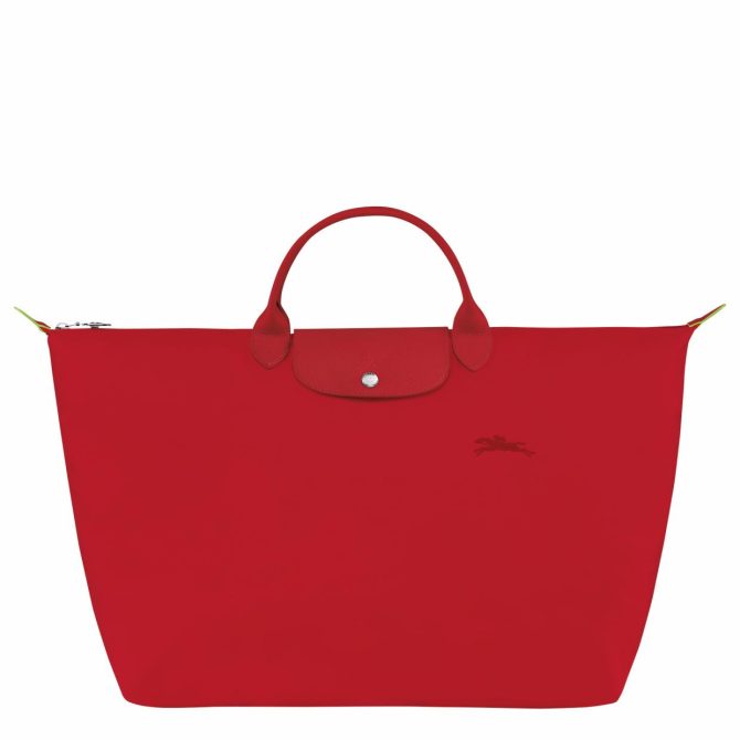 Women/Men Travel Bags | Longchamp Le Pliage Green S Travel Bag Tomato