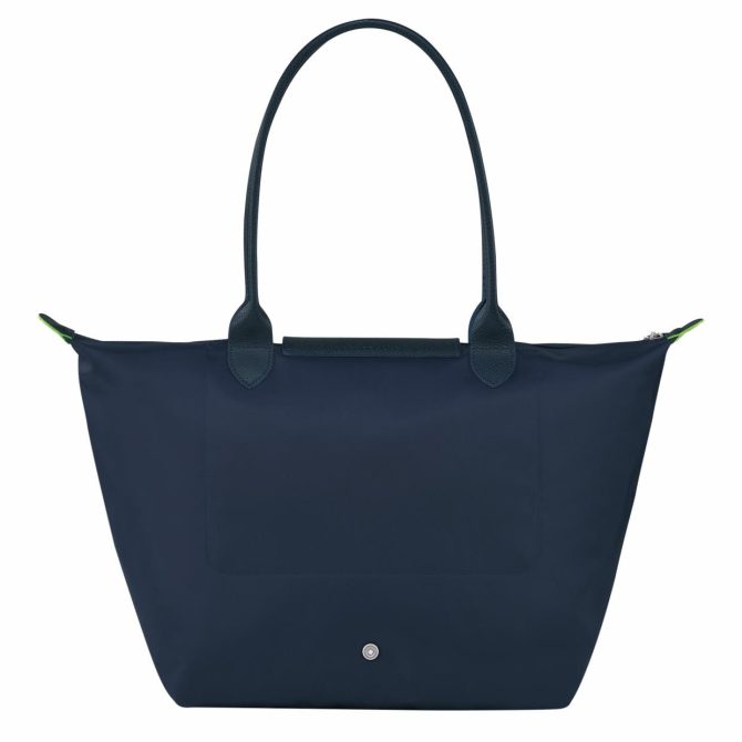 Women Shoulder Bags | Longchamp Le Pliage Green L Tote Bag Navy