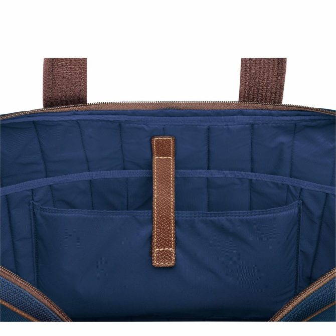 Men Briefcase | Longchamp Boxford L Briefcase Blue