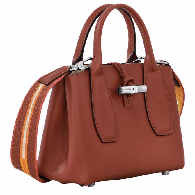 Women Handbags | Longchamp Le Roseau S Handbag Mahogany