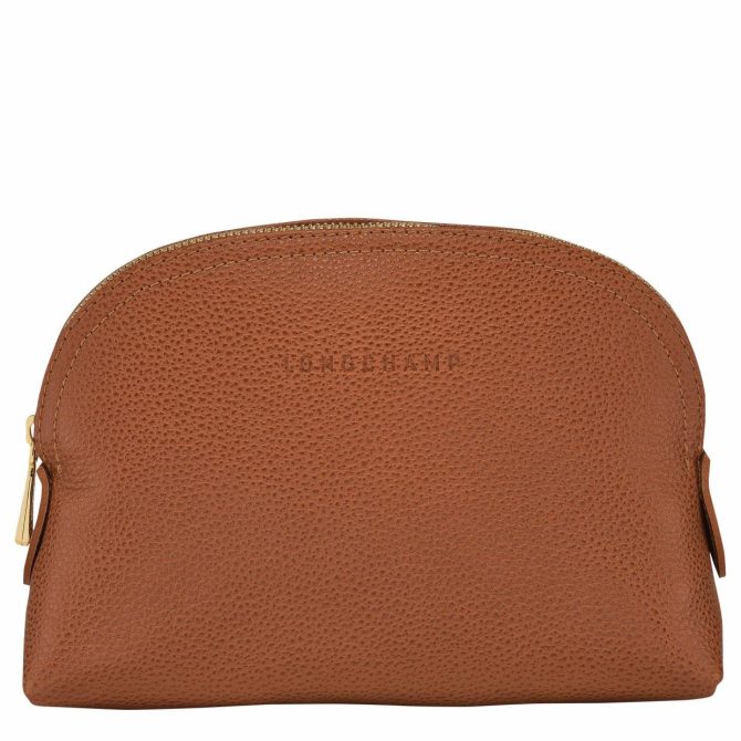 Women/Men Pouches & Cases | Longchamp Le Foulonné Pouch Caramel