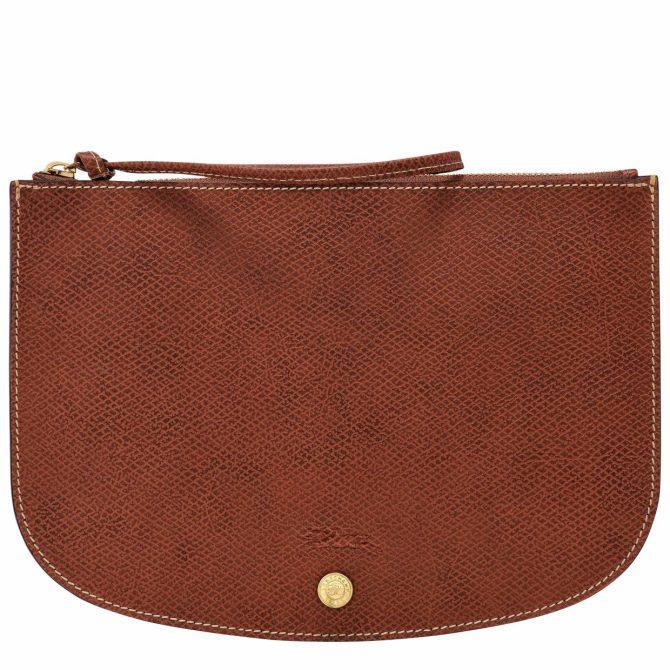 Women Pouches & Cases | Longchamp Épure Pouch Brown