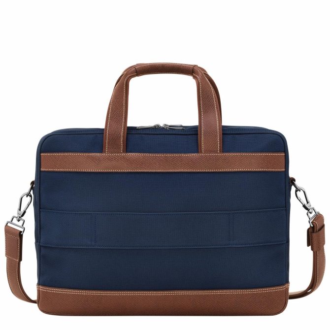 Men Briefcase | Longchamp Boxford L Briefcase Blue