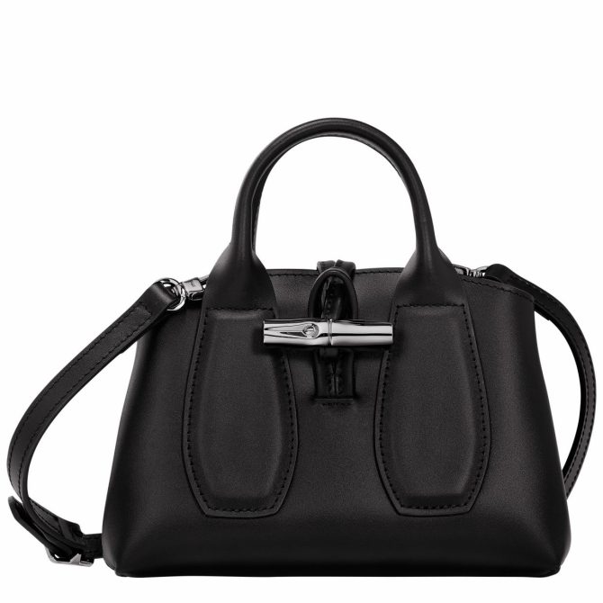 Women Handbags | Longchamp Le Roseau XS Handbag Black