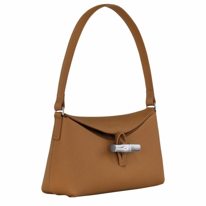 Women Shoulder Bags | Longchamp Le Roseau S Hobo Bag Natural