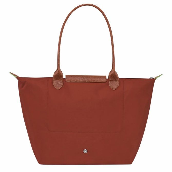 Women Shoulder Bags | Longchamp Le Pliage Green L Tote Bag Chestnut